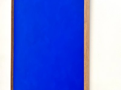 Large contemporary Klein blue painting