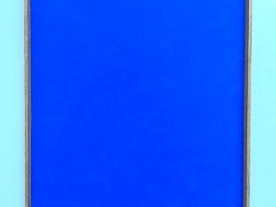 Large contemporary Klein blue painting