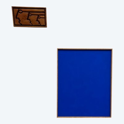 Large contemporary Klein blue painting