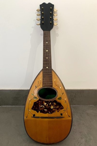 Antique mandolin with mother-of-pearl inlay - Gautié Toulouse