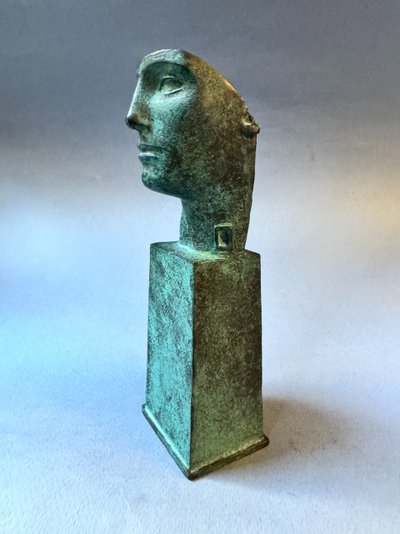 Sculpture en bronze Igor Mitoraj “Tindaro” buste d’homme 