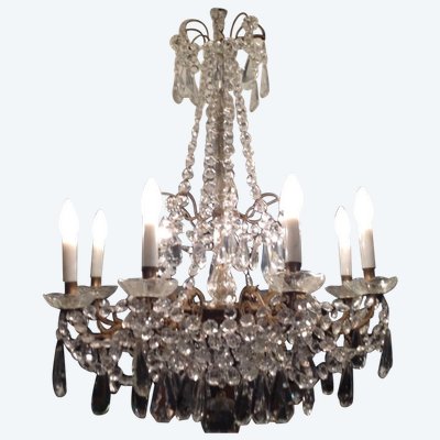 8-Light Tassel Chandelier, 1900s