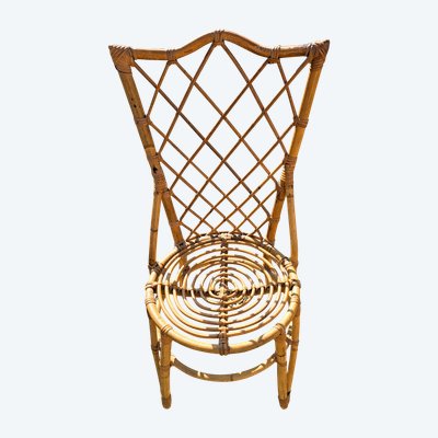 Rattan chair from the 60s and 70s