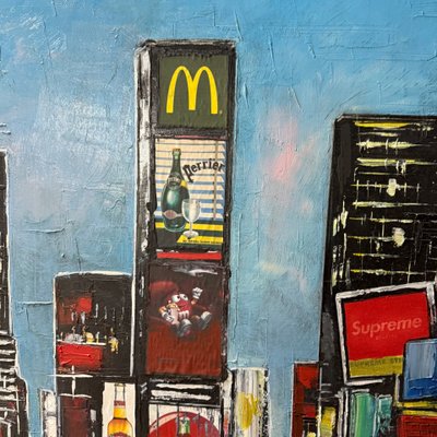 Original mixed media painting - New York