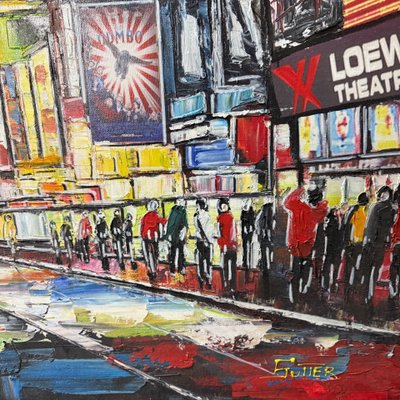 Original mixed media painting - New York