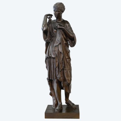 Scultura - Diane De Gabies, Ferdinand Barbedienne Fondatore - Bronzo