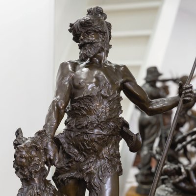 Sculpture - Le Chasseur Gaulois , Marcel Debut (1865-1933) - Bronze