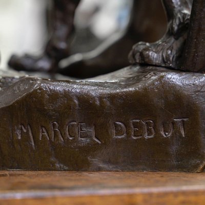 Sculpture - Le Chasseur Gaulois , Marcel Debut (1865-1933) - Bronze