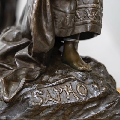 Sculpture - Sapho , Emmanuel Villanis (1858-1914) - Bronze