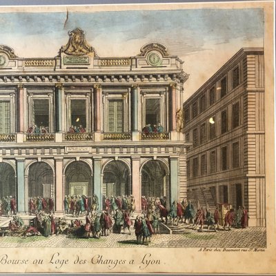 Deux vues d'optique, Lyon et Nancy, XVIIIème siècle