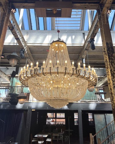 Large hot air balloon chandelier 2m in diameter