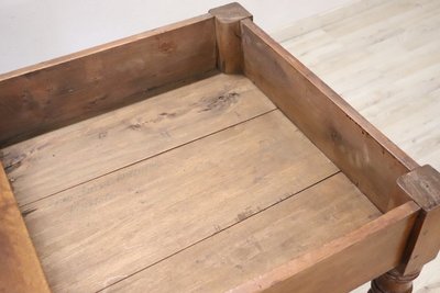 Antique Kitchen Table in Walnut, 19th Century