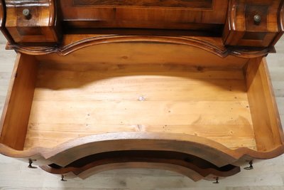 Chest of Drawers in Walnut Veneer, 1980s