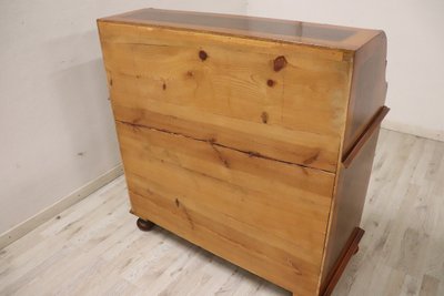 Commode En Placage De Noyer, 1980s