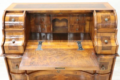 Chest of Drawers in Walnut Veneer, 1980s