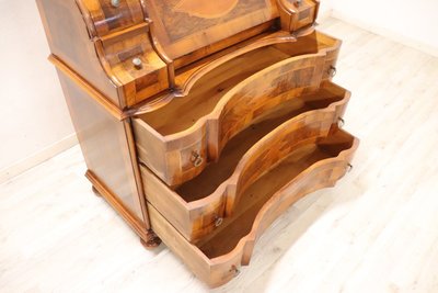 Chest of Drawers in Walnut Veneer, 1980s