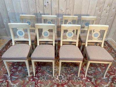 Suite of 8 Louis XVI style chairs - Directory