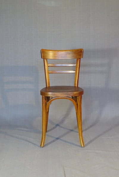 Set di 9 sedie "bistrot" Baumann, 1955, no Fischel, no Thonet