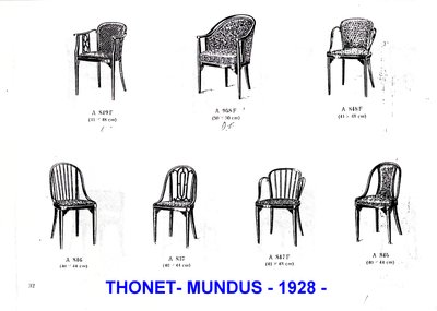 Otto Prutscher pour Thonet N°846 et 847F vers 1930 - selle cuir -