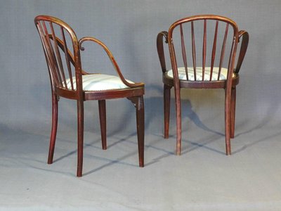 Otto Prutscher für Thonet Nr. 846 und 847F um 1930 - Ledersattel -