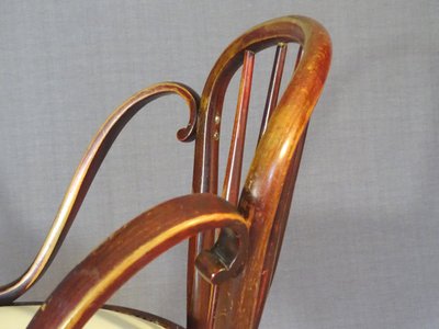 Otto Prutscher pour Thonet N°846 et 847F vers 1930 - selle cuir -