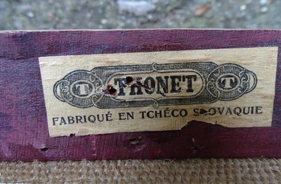 Otto Prutscher pour Thonet N°846 et 847F vers 1930 - selle cuir -