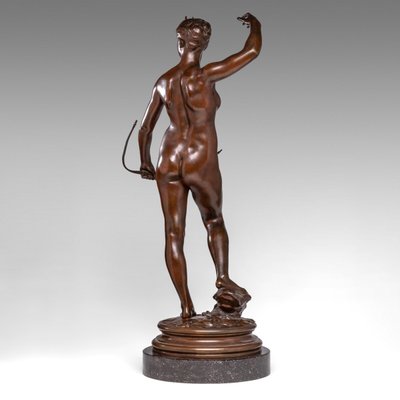 Diana, die Jägerin, eine Bronzeskulptur von Alexandre Falguière (1831–1900)