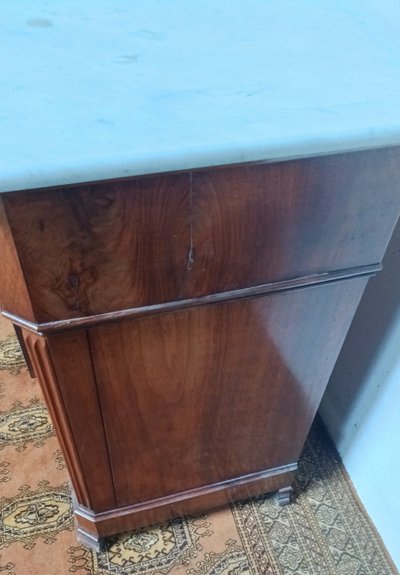 Commode secrétaire Louis Philippe en noyer