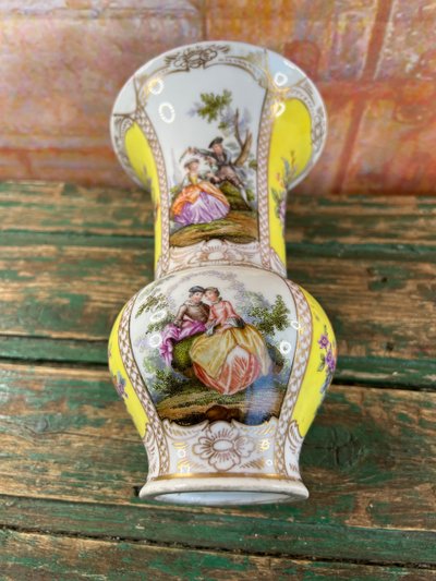 Dresden Porcelain Vase – Helena Wolfsohn Manufactory – Circa 1880