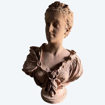 Busto in terracotta di una donna in costume di Jean-Baptiste Clésinger