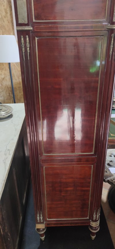 Mahogany secretary stamped Papst