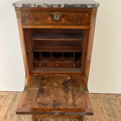 Small 18th century secretary stamped