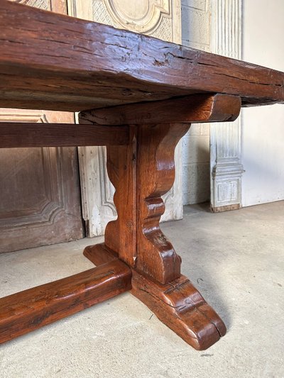 20th century oak monastery table