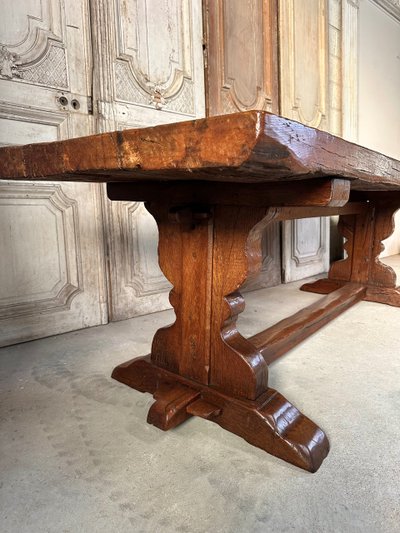 20th century oak monastery table