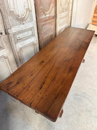 20th century oak monastery table