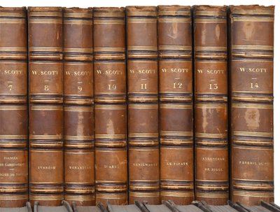 Walter Scott Buchsammlung, Furne und Charles Gosselin Edition 1839, 30 Bände in 8