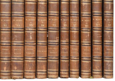 Walter Scott Book Collection, Furne e Charles Gosselin Edition 1839, 30 volumi in-8