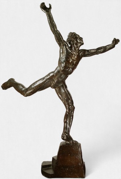 Sokol-Athlete, sculpture of movement and strength by Jan Vítězslav Dušek (1891-1966)