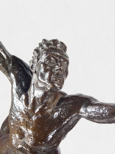 Sokol-Athlete, sculpture of movement and strength by Jan Vítězslav Dušek (1891-1966)