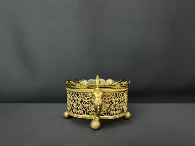 Gilt Brass and Cut Crystal Jardiniere – 19th Century