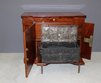 19th Century Mahogany Corsair Safe Cabinet