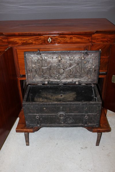 19th Century Mahogany Corsair Safe Cabinet