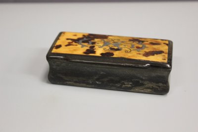 Snuffbox In Horn And Inlay End XIX