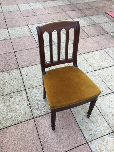 Eight 19th-century mahogany chairs