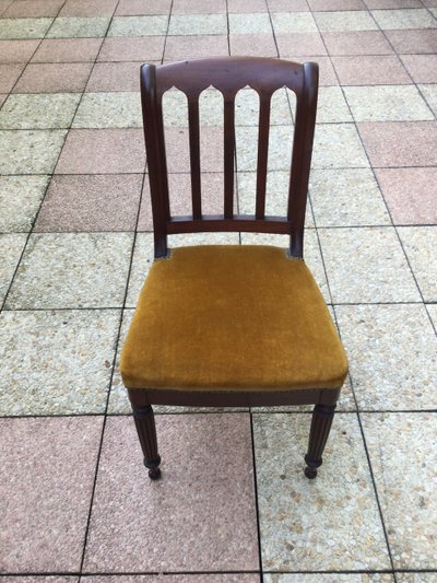 Eight 19th-century mahogany chairs