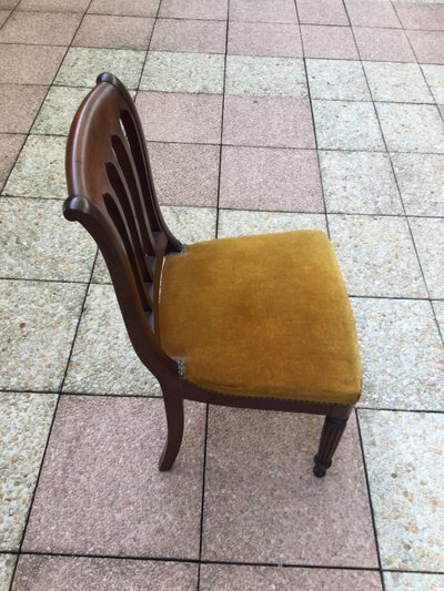 Eight 19th-century mahogany chairs