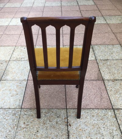 Eight 19th-century mahogany chairs