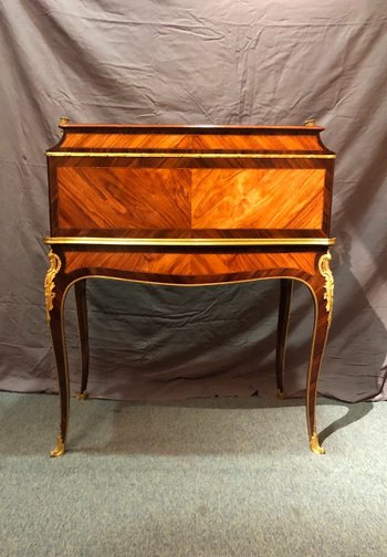 Middle Cylinder Desk, Circa 1830. Stamp Of Charles-guillaume Winckelsen (1812 - 1871)