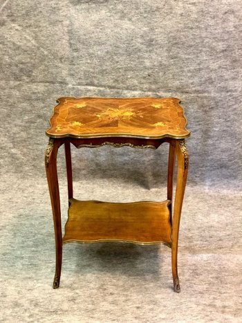 Louis XV style side table, 19th century