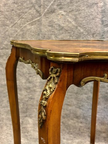 Louis XV style side table, 19th century